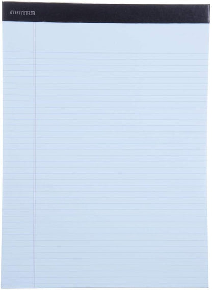 Mintra Office Legal Pads - ((BASIC PASTEL 6pk, 8.5in x 11in, NARROW RULED)) - 50 Sheets per Notepad, Micro perforated, Pastel Writing Pad, Notebook Paper for School, College, Office, Business - Pink, Blue, Purple