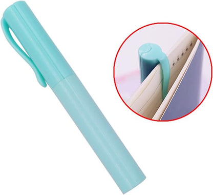 Pen Style Scissors with Cover Foldable Scissors Student Scissors Small Craft Scissors Embroidery Scissors for School, 1.4*2*11.4cm, White