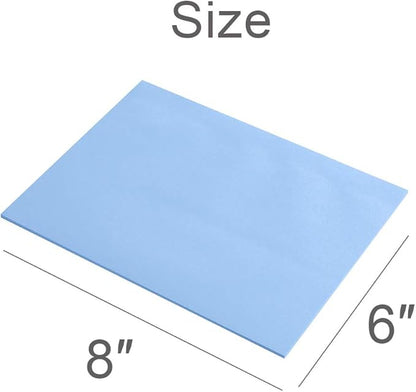 Vanpad Sticky Notes 6x8 in Pastel Post Stickies Super Sticking Power Memo Pads Strong Adhesive, 5 Pads/Pack, 28 Sheets/pad