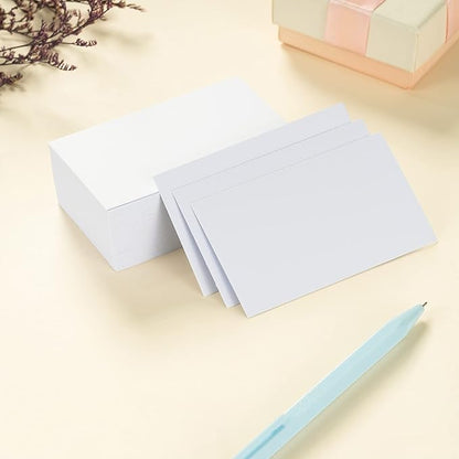 100 Pack Thick Paper Cardstock Blank Heavy Cards Stock for Invitations, Greeting Cards Making, Postcards, Photos, 250GSM Thick Paper (White, 2x3.5 inches)
