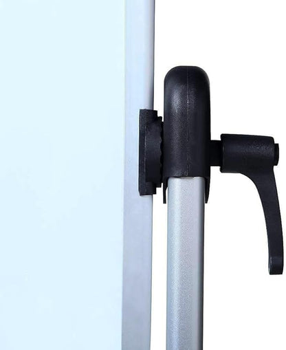 VIZ-PRO Double-Sided Magnetic Mobile Whiteboard, 96 x 48 Inches Aluminium Frame and Stand