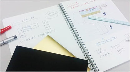 Kyokuto FOBCOOP PTA03K Ring Notebook, A-Ruled, B5, Black