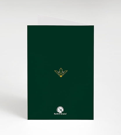 M Market On Mainstreet Christian Ordination Card w/Envelope, 5x7 inches, Made in the USA (Deacon- Forest Green, Two Pack)