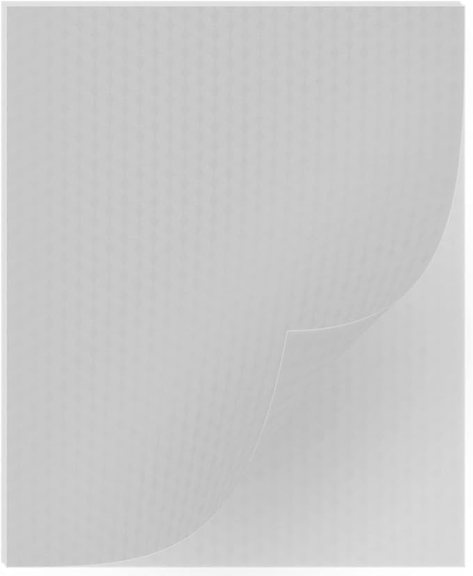 Binditek 15 Pack 8 Mil PVC Binding Presentation Covers, Semi-Transparent Binding Front Covers with Cube Pattern, 8-1/2 x 11 Inches Report Covers, Letter Size, Square Corners, Un-Punched