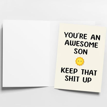 Birthday Card for Son, Son Birthday Card, Birthday Card Son, Birthday Card Son, Happy Birthday Son Card, To My Son from Mom, Gifts for Adult Son Gift Ideas, Birthday Card Son Adult