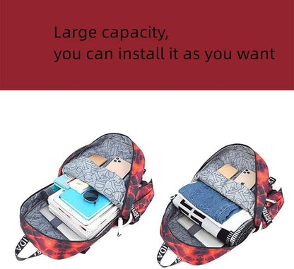 Soccer Superstar M-essi 10 Multifunctional Laptop Backpack Teenage Travel Backpack Fans Schoolbag (D2)