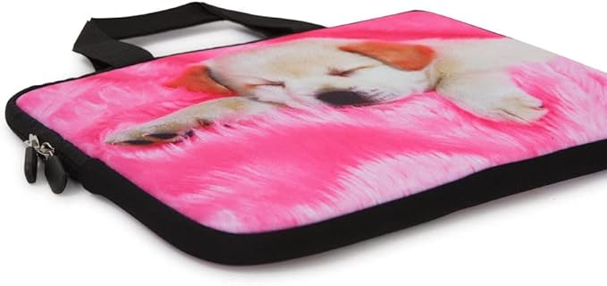 11 11.6 12 12.1 12.5 inch Laptop Carrying Bag Chromebook Case Notebook Ultrabook Bag Tablet Cover Neoprene Sleeve for Apple MacBook Air Samsung Google Acer HP DELL Lenovo Asus (Cute Dog)