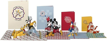 Lovepop Happy Birthday Pop-Up Card for Her and Him- 3D Disney Birthday Greeting Cards for Boys, Girls, Men, Women - 4-in-1 Nesting - 5" x 7" Mickey & Friends Card - Blank Note Card & Envelope Included