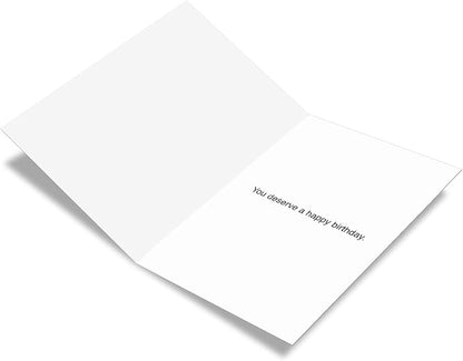 NobleWorks Funny Birthday Greeting Card with 5 x 7 Inch Envelope (1 Card) Bday Drink Coffee and Wine 4077