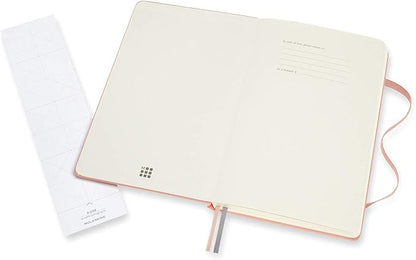 Moleskine Art Logbook, Hard Cover, Large (5" x 8.25"), Dotted, Coral Pink, 160 Pages