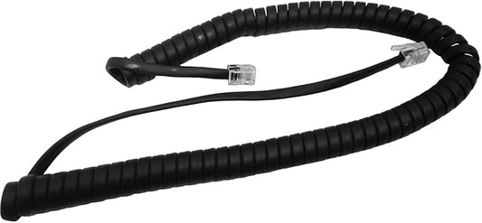The VoIP Lounge Replacement 9 Foot Black Handset Curly Cord for Yealink SIP Phone: T40P T41P T32G T38G T40G T42G T46G T48G T41S T42S T46S T48S T52S T54S