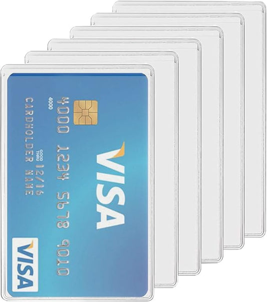 Waterproof New Medicare Card Holder Protector Sleeve for Credit Card License ID Business Card and Social Security Card Protector,6 Pack