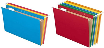 Pendaflex Recycled Hanging Folders Legal and Letter Size, Assorted Colors, 25 Per Box (81632, 81663)