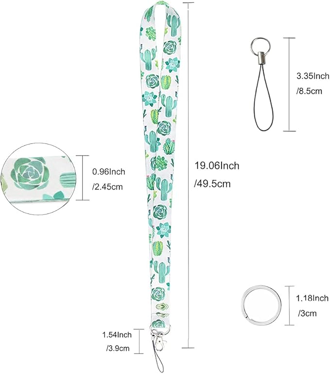 Yiflin Cute Neck Lanyard for Keys, Wallet, Id Card Holder, Cool Keychain Lanyard for Women, Men, Teacher