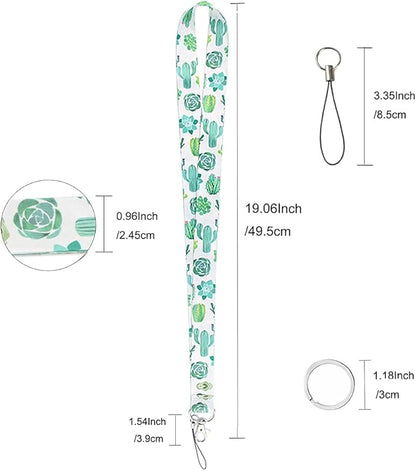 Yiflin Cute Neck Lanyard for Keys, Wallet, Id Card Holder, Cool Keychain Lanyard for Women, Men, Teacher