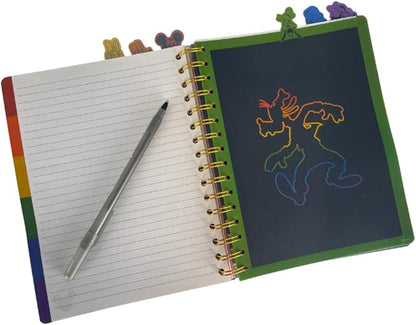 Innovative Designs Disney Pride Spiral Tab Journal Diary Notebook, Mickey Mouse Rainbow Pride Journal