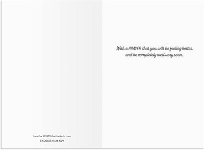 DaySpring - Roy Lessin - May the Lord Bless You - 4 Landscape Design Assortment with Scripture - King James Version - 12 Get Well Boxed Cards & Envelopes (U1206)