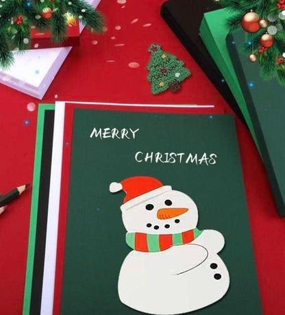 30Sheets Christmas Cardstock Paper 8.5×11 in, 230gsm/80lb Thick Card stock，Printer Paper, Party Decors，Paper Craft, School Suppliesred (red green white)