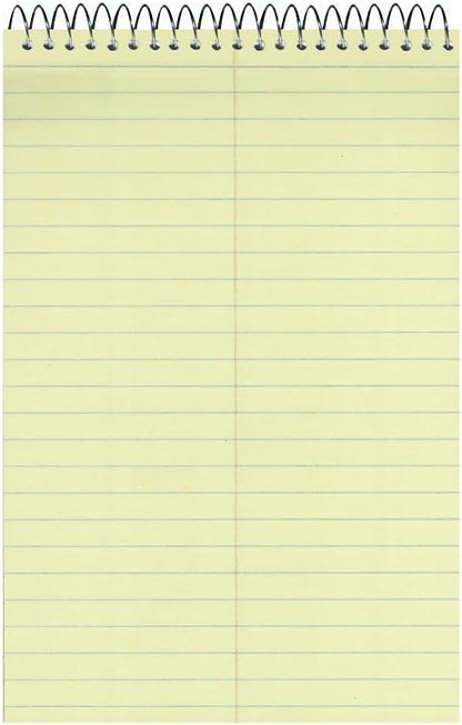 National Brand Steno Notebook with Brown Board Cover, Green Eye-Ease Paper, Gregg Ruled, 6" x 9", 12 Notebooks with 60 Sheets Each (36646-12)