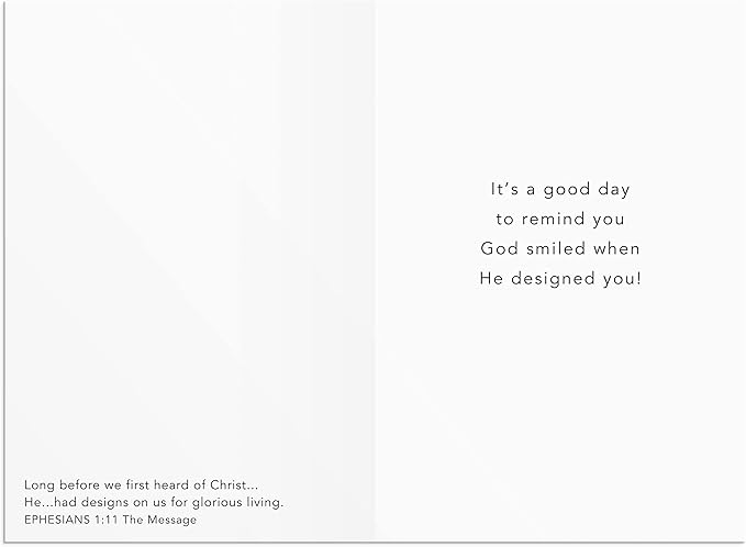 DaySpring - Birthday - Oh Happy Day - 4 Birthday Art Design Assortment with Scripture - 12 Birthday Boxed Cards and Envelopes