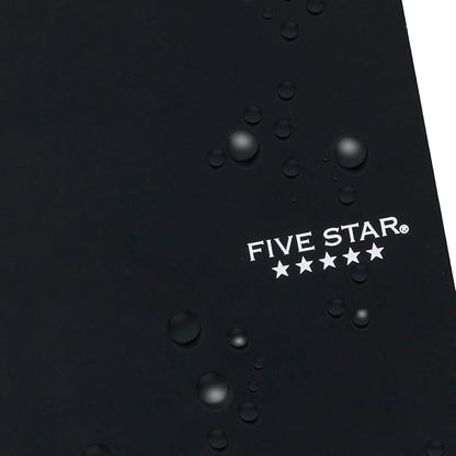 Five Star Spiral Notebook, 2 Subject, College Ruled, 9 1/2" x 6" 80 Sheets, Black (840029AA2-ECM)