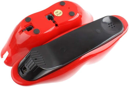 Corded Lip Phone, Benotek Novelty Landline Phone for Home/Office/Shops/Party Decor, Real Wired Funny Mouth Cartoon Telephone for Gift (Red)