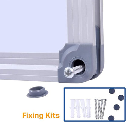 Large 60 x 40-in Magnetic Dry Erase Board with Pen Tray| Wall-Mounted Aluminum Message Presentation Memo White Board for Office Home and School