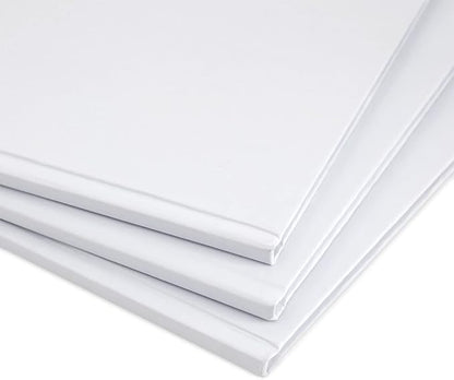 3 Pack 7x10 inch White Blank Hardcover Books for Kids to Write Stories, Unlined Scrapbook and Journal - 18 Sheets/36 Pages Each