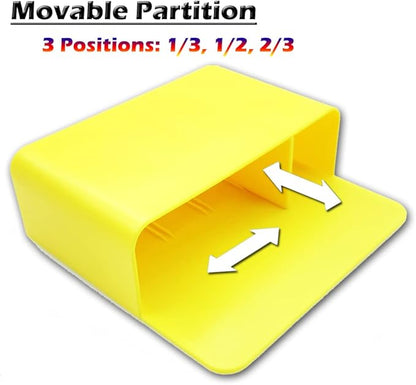 1 Pack Magnetic Marker Holder, Dry Erase Marker Holder Chalk Pen Storage Organizer for Whiteboard/Blackboard, Fridge/Regrigerator, Metal Locker, and Cabinet, (Yellow)