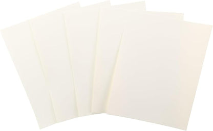 Cardstock 8.5 x 11 Paper Pack - 65lb Smooth Card Stock for Crafts, Cardmaking, Printers - 100 Scrapbook Sheets - Double Sided with Solid Core, Ivory