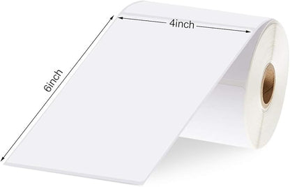 9527 Product 4x6 Direct Thermal Shipping Labels for Zebra 2844 ZP-450 ZP-500 ZP-505,Blank,450 Labels/Roll, 1" Core,Total 4 Rolls