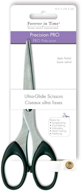 Scrappin' Gear Forever in Time ST174 Precision-Pro Scissors, Satin Polish, 6.5in