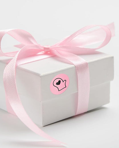 Phomemo 2” Color Circle Thermal Labels, Self-Adhesive Round Sticker Label, Circular Direct Thermal Printer Label for Phomemo 241bt, D520BT, B246D Label Printer, 750 Labels/Roll, Pink