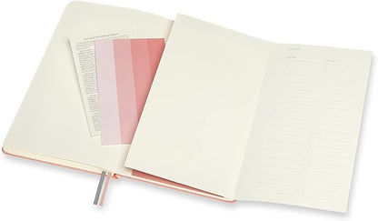 Moleskine Art Logbook, Hard Cover, Large (5" x 8.25"), Dotted, Coral Pink, 160 Pages