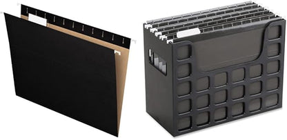 Pendaflex Recycled Hanging Folders and Portable Desktop File Bundle