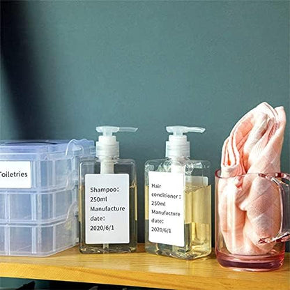 Phomemo [6x100 pcs]Original Labels for M110 M220 M221 M120 M200, 1.97''x3.15'' (50x80mm), 6 Rolls, 100 Label/Roll, Square, White,Self-Adhesive Thermal, for Clothing, Ingredient, Logo, Barcode, Address