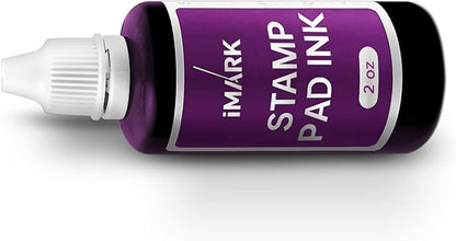 iMARK Premium Refill Ink for Self-Inking Stamps, Daters and Stamp Pads (2 oz, Purple)