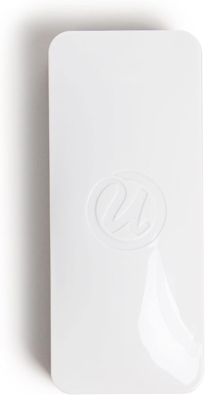 U Brands Magnetic Dry Erase Board Felt Eraser, 2"x5"x1", White, Lightweight Modern Design