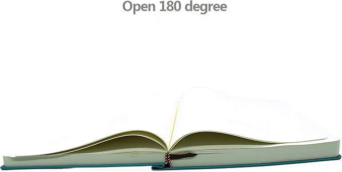 jooact Thick Sketchbook 660 Pages Notebook Soft Faux Leather Cover Journal 80GSM Paper Notepad Drawing Book Memo Writing Sketch Pad Diary Notebook