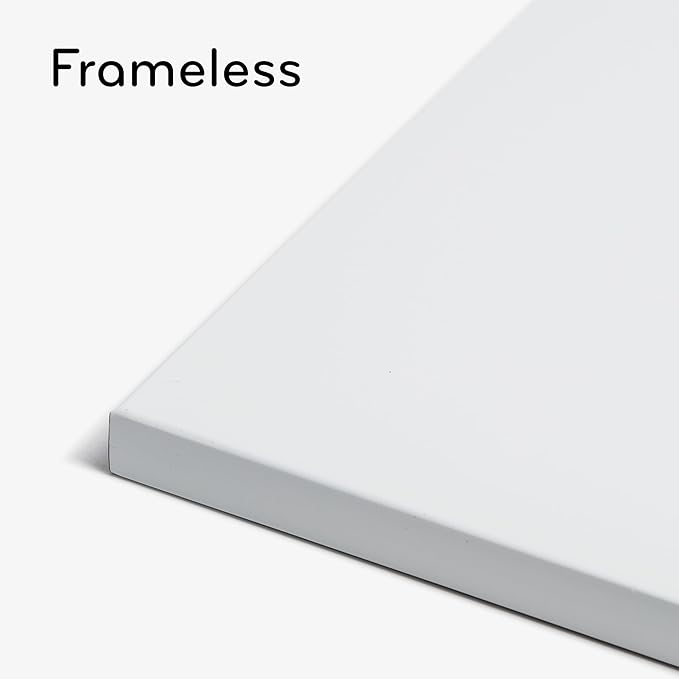 U Brands Magnetic Dry Erase Board, 14"x14", Frameless, includes Marker and Magnet