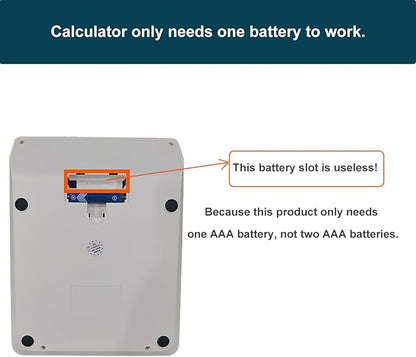 Battery and Solar Unique 120-Step Calculation Check Memory 12 Digit 2 Line and 5.5" LCD Display, Configurable Tax Rate Financial Calculator for Tax Calculations(Only 1 AAA Battery is Needed)