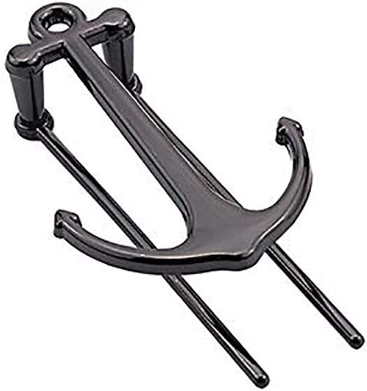 Creative Anchor Bookmark for Reading Hands Free Metal Bookmark Page Holder Book Holder Students Teachers Graduation Gifts School Office Supplies (Black)
