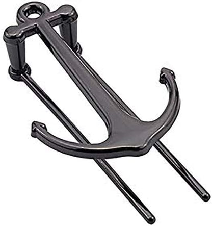 Creative Anchor Bookmark for Reading Hands Free Metal Bookmark Page Holder Book Holder Students Teachers Graduation Gifts School Office Supplies (Black)