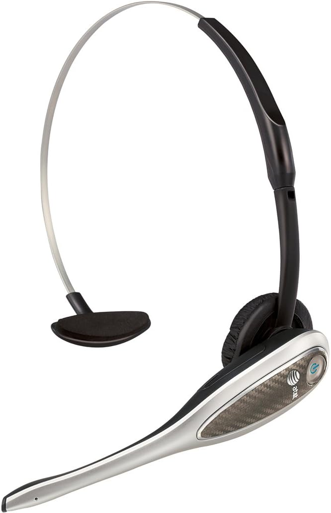 AT&T TL7912 DECT 6.0 Cordless Headset with Softphone Call Manager and Handset Lifter, Silver, Silver/gold