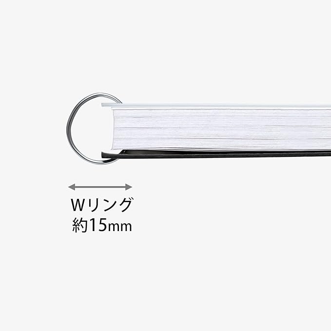 Kyoku PTW03A5W FOBCOOP Plain Ring Notebook, White