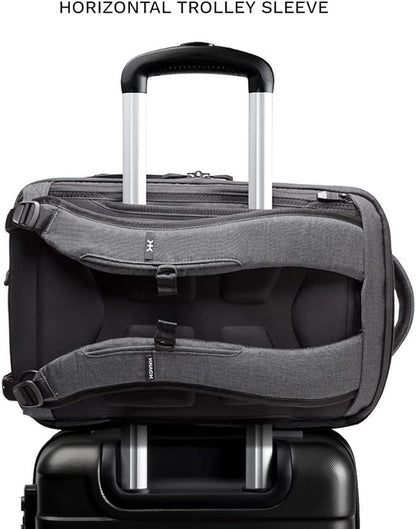 Knack Series 1 Laptop Backpack Fits up to 15 Inch - Knack Bags Carry-On Backpack, TSA Approved, Expandable Travel Backpacks (Savile Gray, Medium)