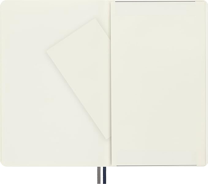 Moleskine Classic Expanded Notebook, Soft Cover, Large (5" x 8.25") Plain/Blank, Sapphire Blue, 400 Pages