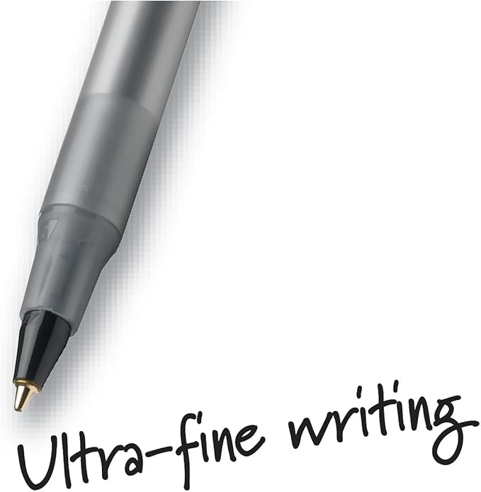 BIC Round Stic® Xtra Precision Ball Point Pen, Black, 12 Pack