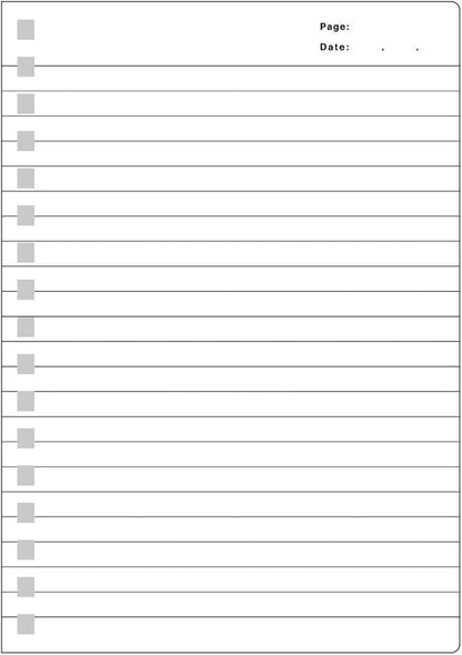 Kyokuto PTA03B6K Ring Notebook, FOBCOOP, A Ruled, B6, Black, 5