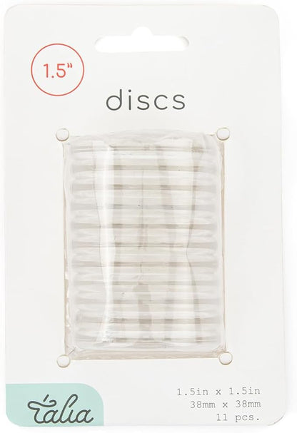 Talia Discbound Notebook - Discs (Clear, 1.5inch)